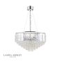 Laura Ashley Vienna  9lt Chandelier Crystal & Polished Chrome