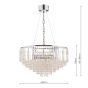 Laura Ashley Vienna  9lt Chandelier Crystal & Polished Chrome