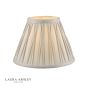 Laura Ashley Fenn Silk Empire Drum Shade Silver 20cm/8 inch