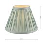 Laura Ashley Fenn Silk Empire Drum Shade Duck Egg 20cm/8 inch