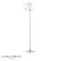 Laura Ashley Sorrento 3 Light Floor Lamp Antique Brass and Ivory With Shade
