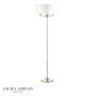 Laura Ashley Sorrento 3 Light Floor Lamp Antique Brass and Ivory With Shade