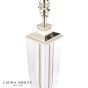 Laura Ashley Carson Large Table Lamp Polished Nickel and Crystal Base Only