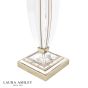 Laura Ashley Carson Large Table Lamp Polished Nickel and Crystal Base Only