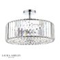 Laura Ashley Fernhurst 4 Light Semi-Flush Crystal and Polished Chrome