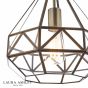 Laura Ashley Zaria Pendant Antique Brass and Glass