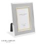 Laura Ashley Harrison Photo Frame Polished Silver and Grey