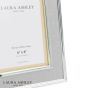 Laura Ashley Harrison Photo Frame Polished Silver and Grey