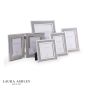 Laura Ashley Harrison Photo Frame Polished Silver and Grey