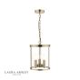 Laura Ashley Selbourne 3lt Lantern Antique Brass Glass