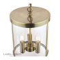 Laura Ashley Selbourne 3lt Lantern Antique Brass Glass