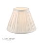 Laura Ashley Fenn Silk Empire Drum Shade White 20cm/8 inch