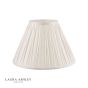 Laura Ashley Fenn Silk Empire Drum Shade White 25cm/10 inch