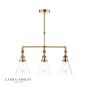 Laura Ashley Isaac 3lt Bar Pendant Antique Brass