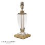 Laura Ashley Carson Small Table Lamp Antique Brass and Crystal Base Only