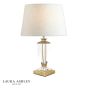 Laura Ashley Carson Small Table Lamp Antique Brass and Crystal Base Only