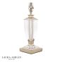 Laura Ashley Carson Small Table Lamp Polished Nickel and Crystal Base Only