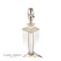 Laura Ashley Carson Small Table Lamp Polished Nickel & Crystal Base Only