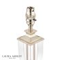 Laura Ashley Carson Small Table Lamp Polished Nickel and Crystal Base Only