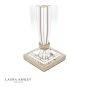 Laura Ashley Carson Small Table Lamp Polished Nickel & Crystal Base Only