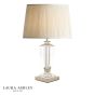 Laura Ashley Carson Small Table Lamp Polished Nickel and Crystal Base Only