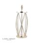 Laura Ashley Beckworth Large Table Lamp Polished Nickel Glass Base Only