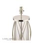 Laura Ashley Beckworth Large Table Lamp Polished Nickel Glass Base Only