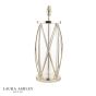 Laura Ashley Beckworth Large Table Lamp Polished Nickel and Glass Base Only
