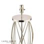 Laura Ashley Beckworth Large Table Lamp Polished Nickel and Glass Base Only