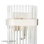 Laura Ashley Alexa Wall Light Glass and Polished Nickel