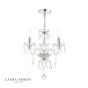 Laura Ashley Harriet 3 Light Crystal & Polished Chrome Chandelier