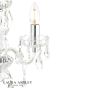 Laura Ashley Harriet 3 Light Chandelier Ribbed Glass and Polished Chrome
