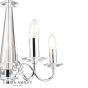 Laura Ashley Blake 5 Light Armed Pendant Crystal and Polished Chrome