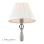 Laura Ashley Ellis Table Lamp Satin Grey and Crystal With Shade