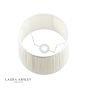 Laura Ashley Hemsley Pleated Silk Empire Drum Shade Cream 20cm/8 inch