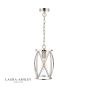 Laura Ashley Beckworth Lantern Polished Nickel Glass