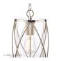 Laura Ashley Beckworth Lantern Polished Nickel Glass