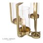 Laura Ashley Joseph 5lt Chandelier Antique Brass Glass