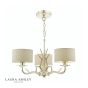 Laura Ashley Mulroy 3 Light Armed Pendant Champagne With Shade