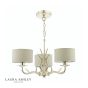 Laura Ashley Mulroy 3 Light Armed Pendant Champagne With Shade