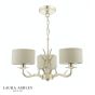 Laura Ashley Mulroy 3 Light Armed Pendant Champagne With Shade