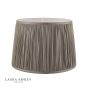 Laura Ashley Hemsley Pleated Silk Empire Drum Shade Grey 30cm/12 inch