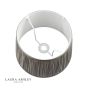 Laura Ashley Hemsley Pleated Silk Empire Drum Shade Grey 30cm/12 inch