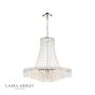 Laura Ashley Enid Grande 5lt Chandelier Polished Nickel & Glass