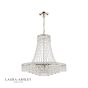 Laura Ashley Enid Grande 5lt Chandelier Polished Nickel & Glass
