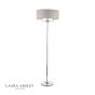 Laura Ashley Sorrento 3 Light Floor Lamp Polished Nickel With Silver Shade