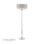 Laura Ashley Sorrento 3 Light Floor Lamp Polished Nickel With Silver Shade