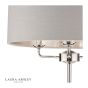 Laura Ashley Sorrento 3 Light Floor Lamp Polished Nickel With Silver Shade