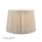 Laura Ashley Hemsley Pleated Silk Empire Drum Shade Silver 25cm/10 inch