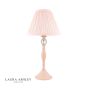 Laura Ashley Ellis Table Lamp Satin Pink and Crystal With Shade